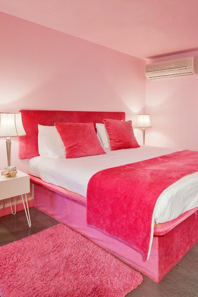 Bold Red Teenage Girl Bedroom