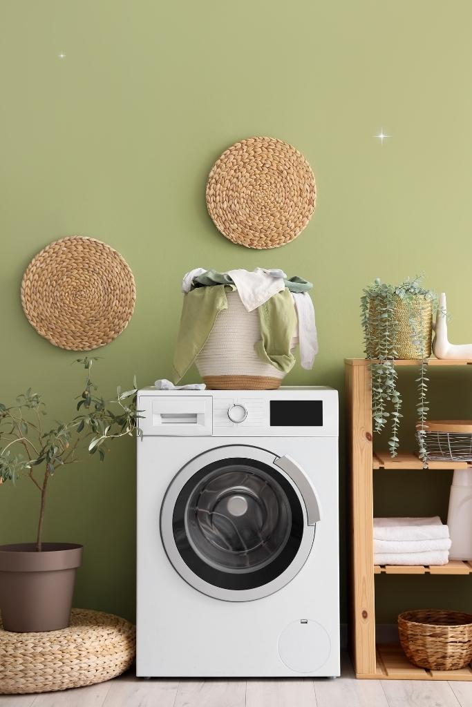 Green Laundry Room