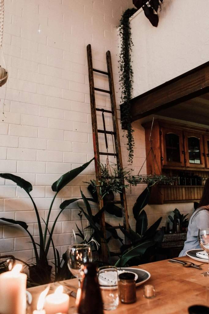Vintage Ladder Decor dining room