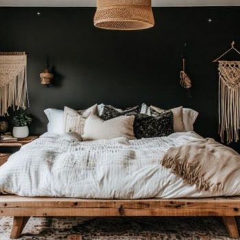 Black Boho Bedroom