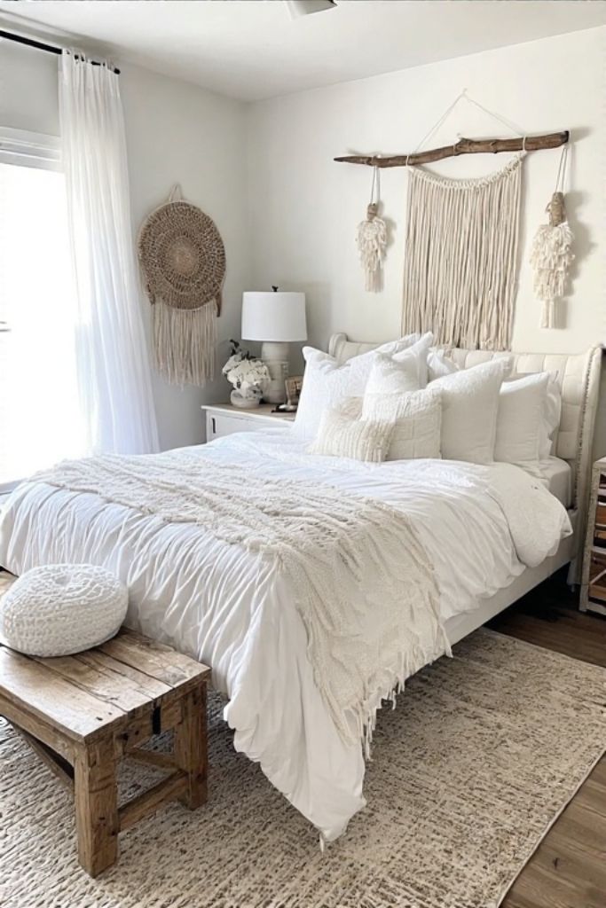 modern boho bedroom