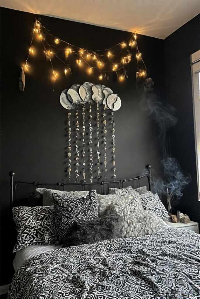Black Boho Bedroom
