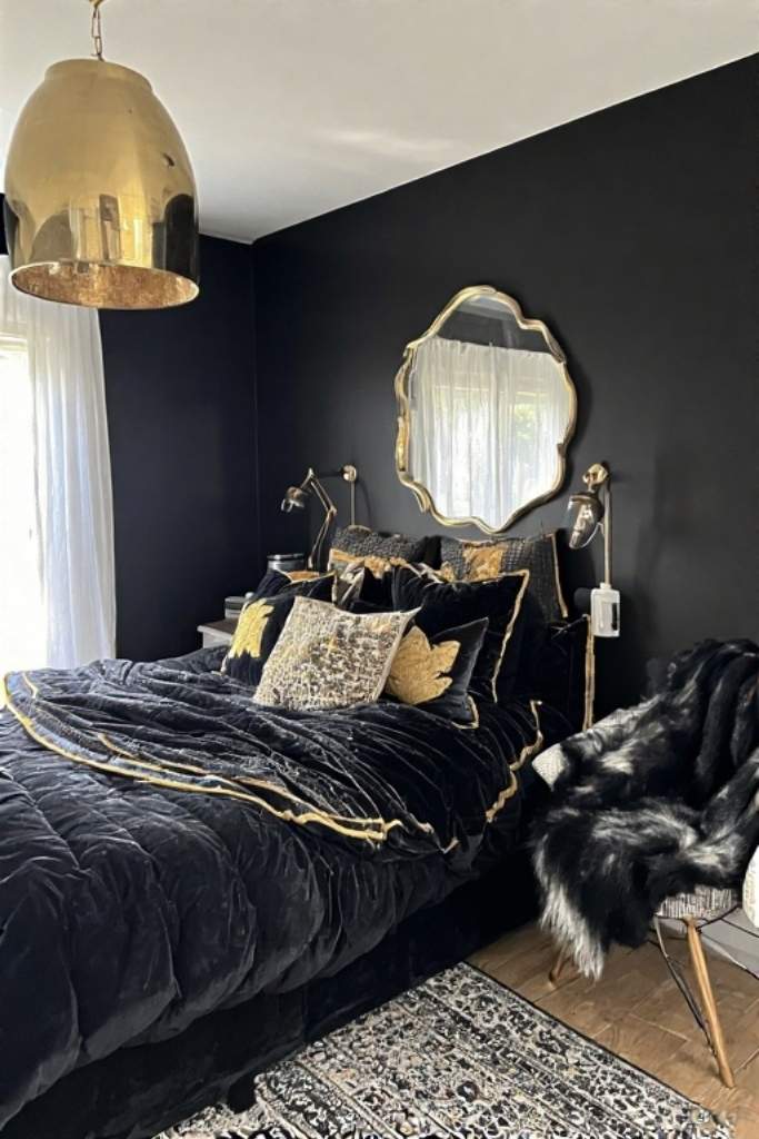 Black Boho Bedroom
