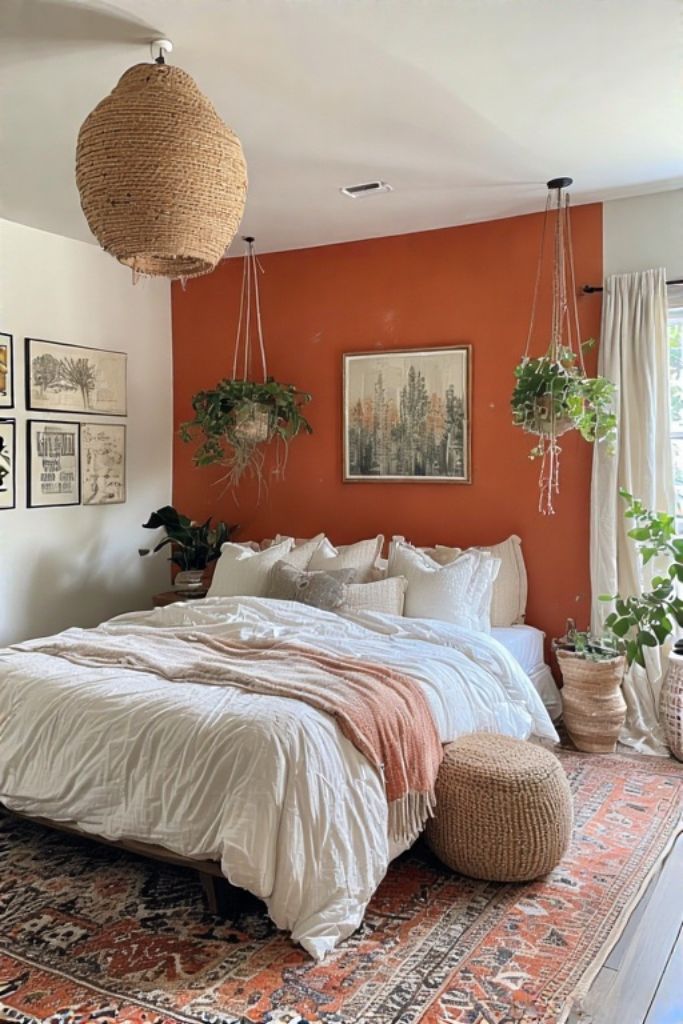 modern boho bedroom