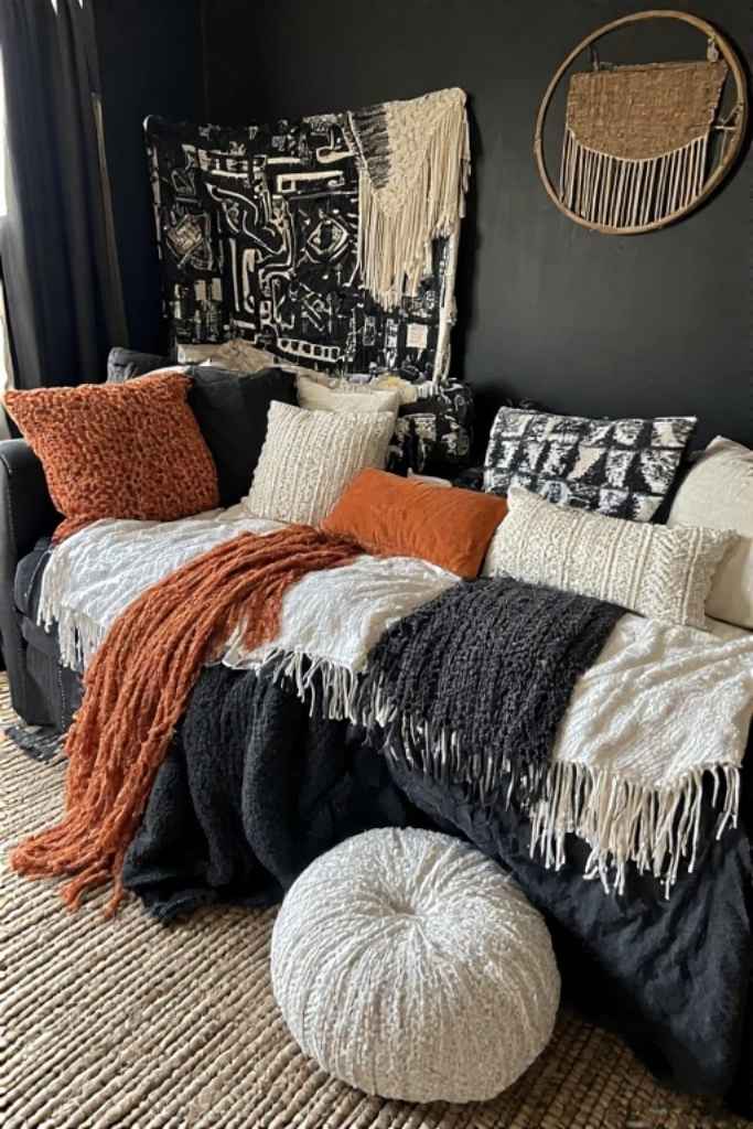 Black Boho Bedroom