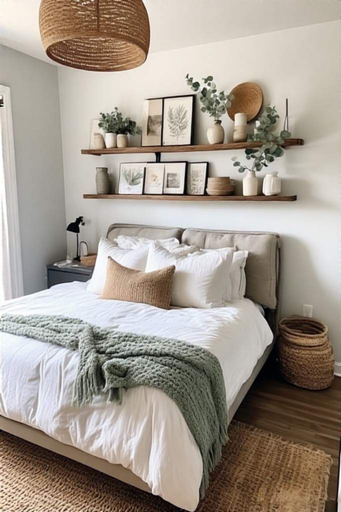boho bedroom over the bed wall decor