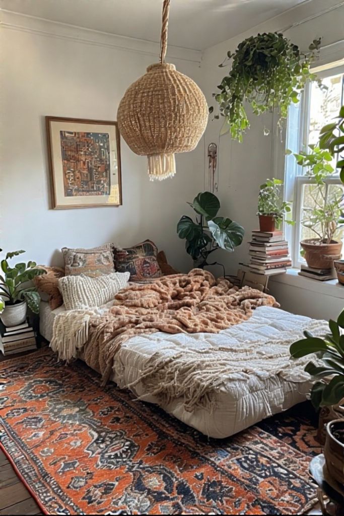 Floor Mattress Boho Style