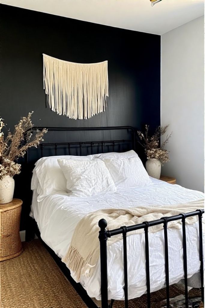 Black Boho Bedroom