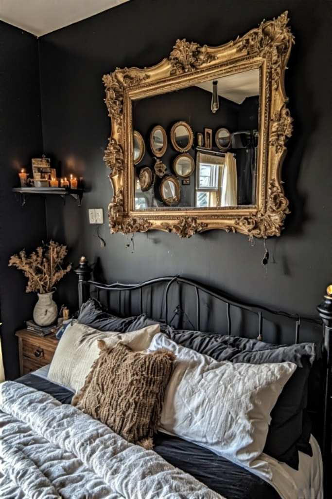 Black Boho Bedroom