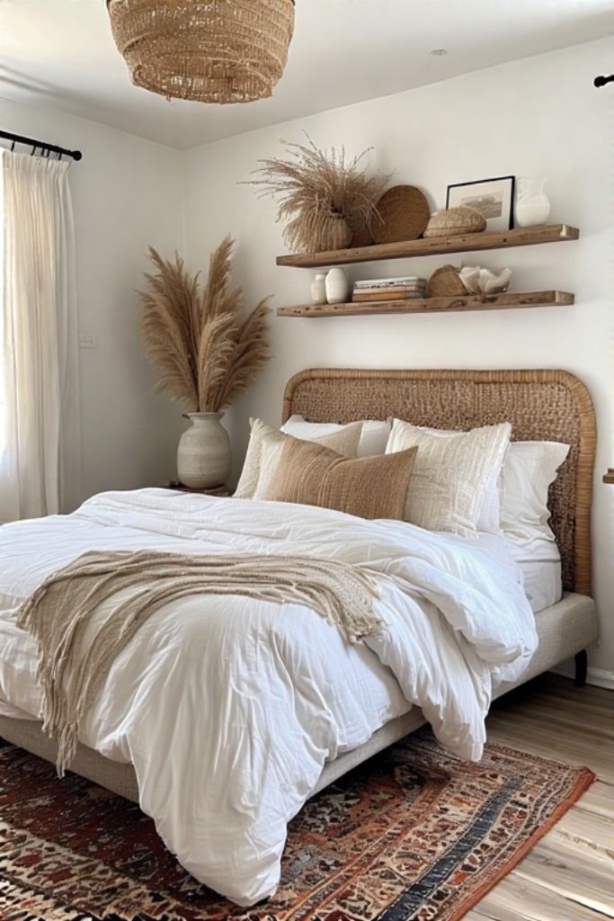 modern boho bedroom