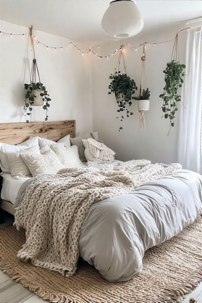 Scandinavian-Boho Fusion Bedroom