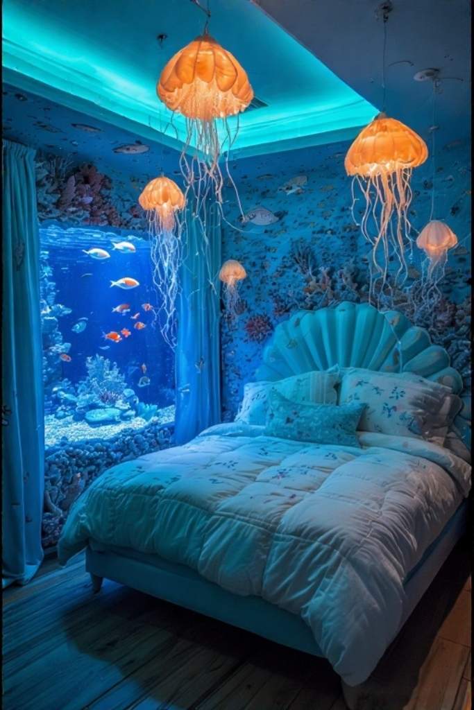 Underwater Coral Cave Bedroom