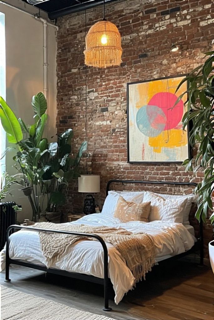 modern boho bedroom