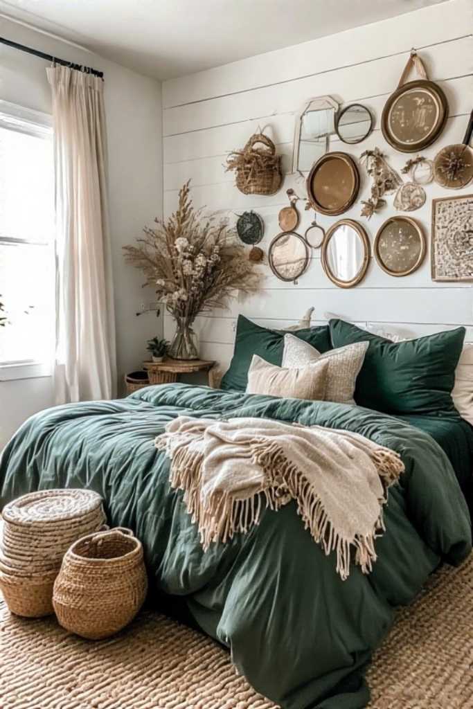 vintage boho bedroom 