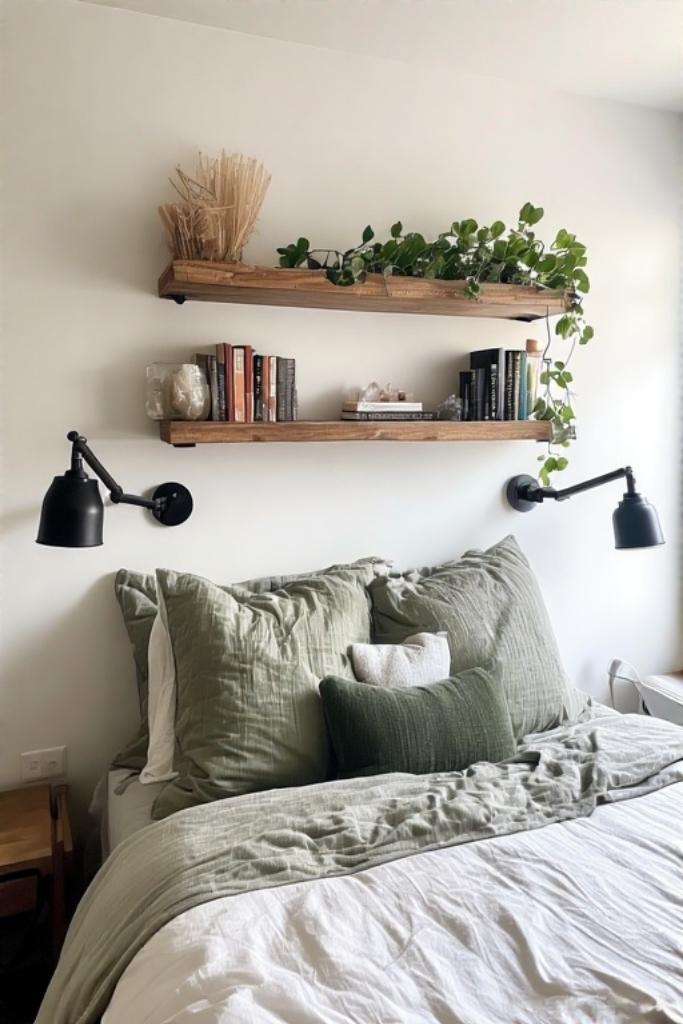 Zen Boho Bedroom with Wall Lighting