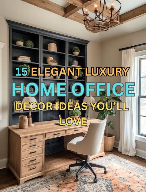 Elegant Luxury Home Office Decor Ideas You'll Love