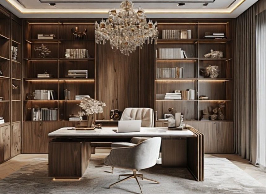 Elegant Luxury Home Office Decor Ideas