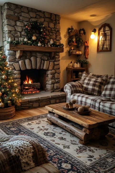 Cozy Christmas Living Room Ideas 2025