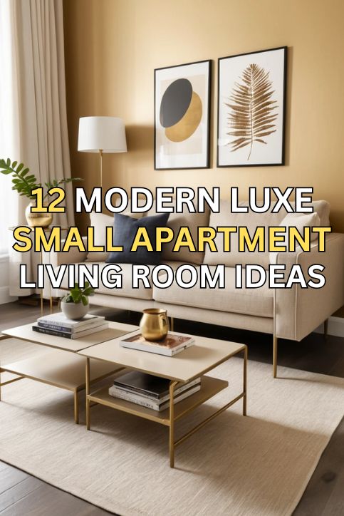 12 Modern Luxe Small Apartment Living Room Ideas
