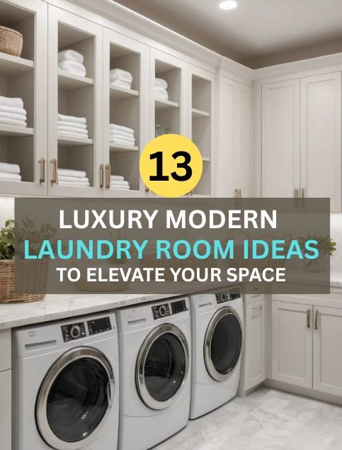 13 Luxury Modern Laundry Room Ideas to Elevate Your Space