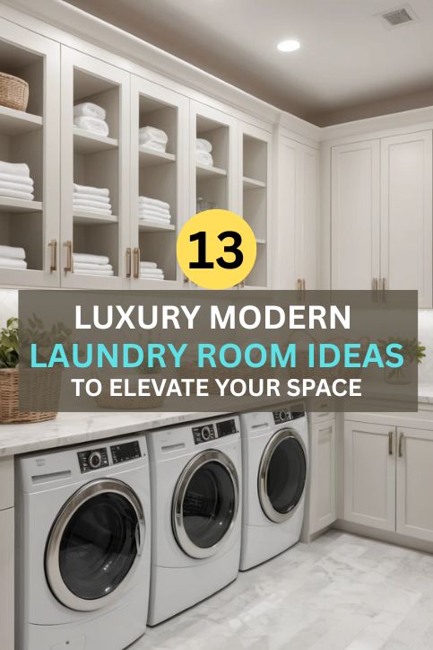 13 Luxury Modern Laundry Room Ideas to Elevate Your Space