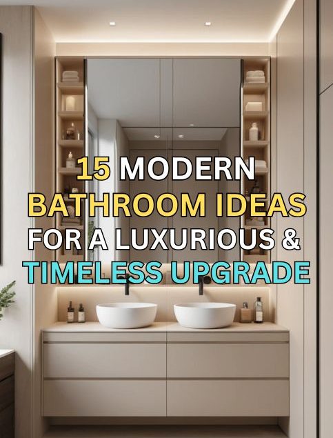 15 Modern Bathroom Ideas for a Luxurious & Timeless Upgrade