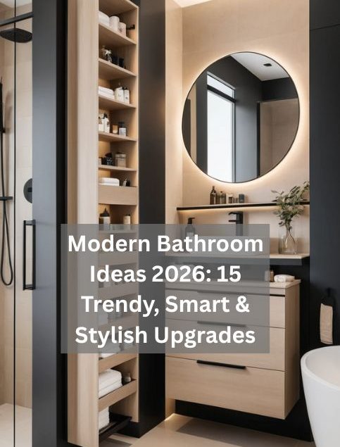 Modern Bathroom Ideas 2026: 15 Trendy, Smart & Stylish Upgrades
