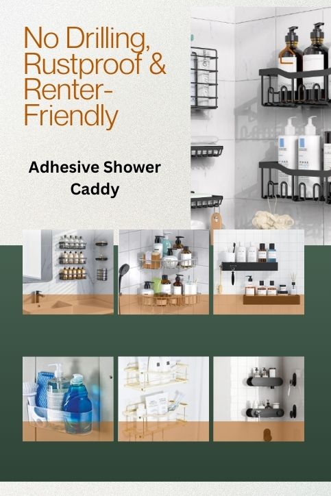 Best Adhesive Shower Caddies for Small Bathrooms